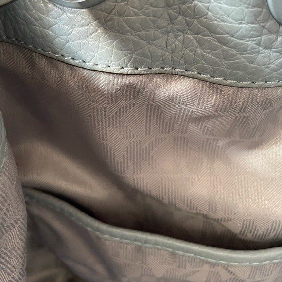 Michael kors backpack. Leather sky blue main image 8